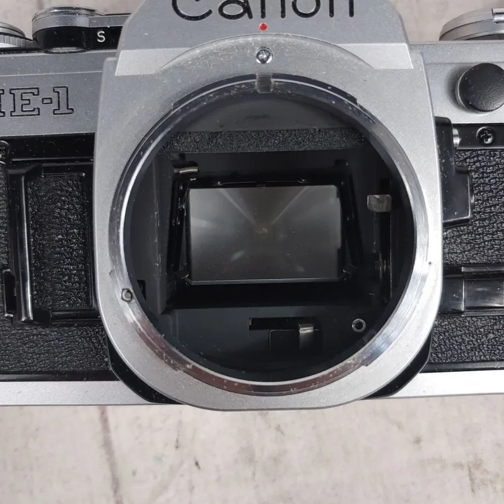 NEW BATTERY - Canon AE-1 Program 35mm SLR Film Camera BODY ONLY Silver - TESTED